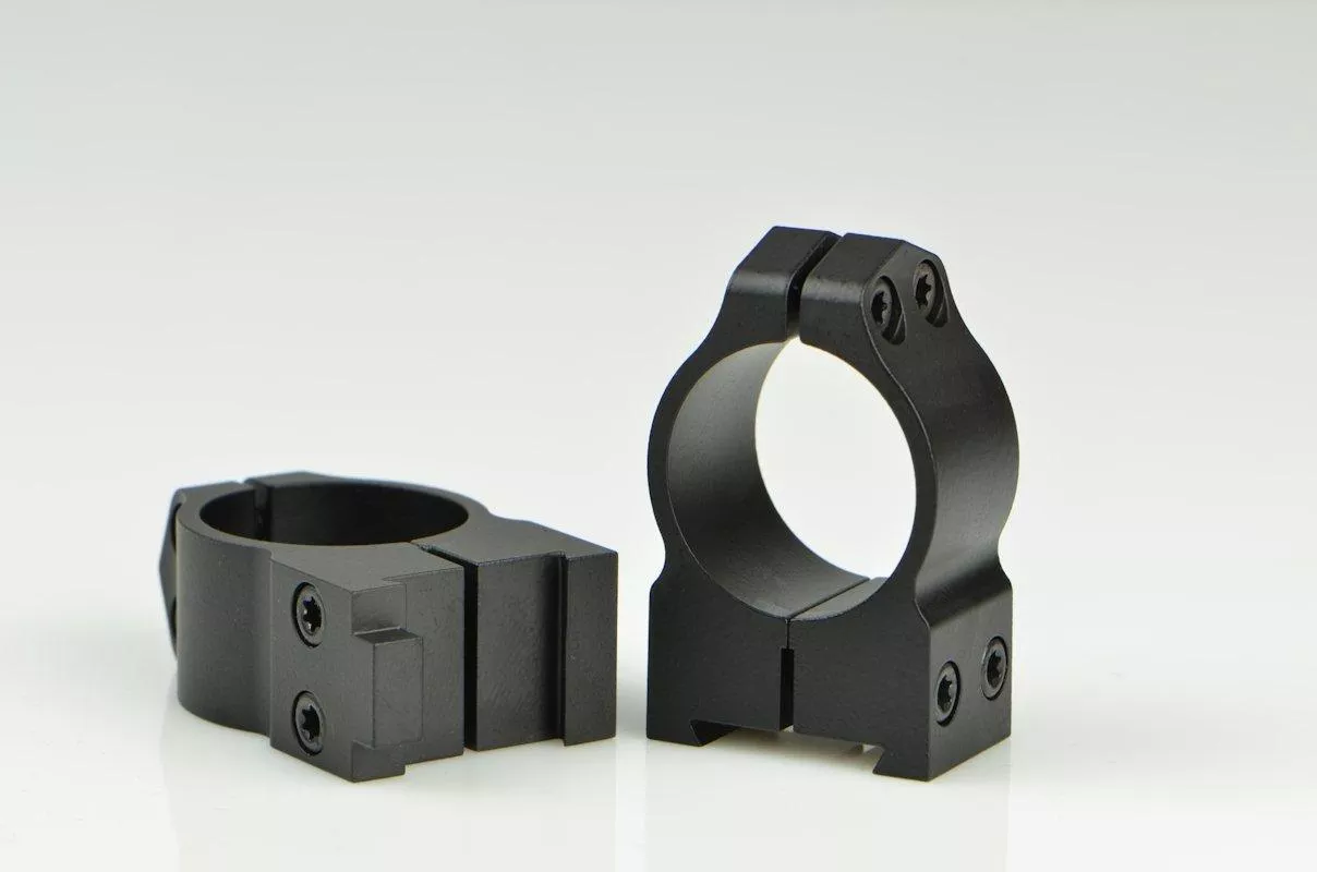 Warne 2-Piece Maxima Fixed (19mm Dovetail) Scope Ringmounts with Grooved Receiver Fits CZ550 1″ Medium Matte