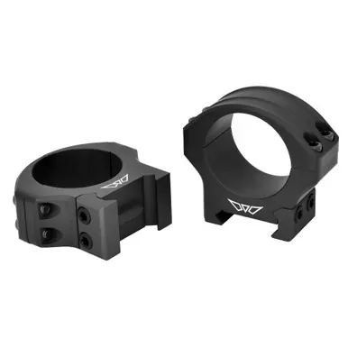 Warne HyperLite Rings | 30mm Low | Matte Finish | Black | 8513M
