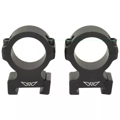 Warne Vapor Horizontal | 1″ | High Rings | Matte Finish | Black | Fits Picatinny | V602M