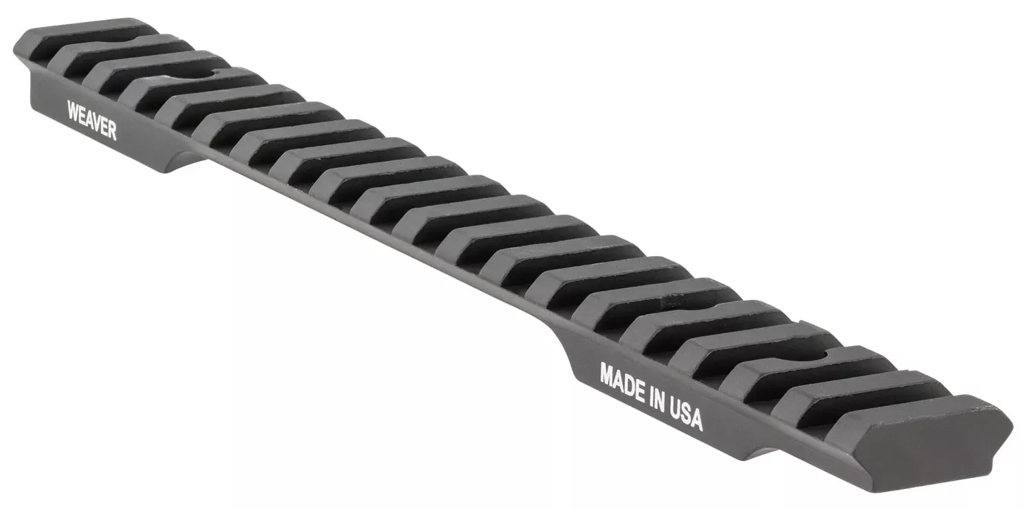 Weaver Mounts 99465 Multi-Slot Base Extended Black Aluminum Fits Savage 110 Long Action 0 MOA