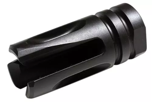 Wilson Combat TRATHG68 Accu-Tac Flash Hider Black Matte Melonite Steel with 5/8"-24 tpi Threads, 1.99" OAL &.865" Diameter for 30 Cal AR-Platform