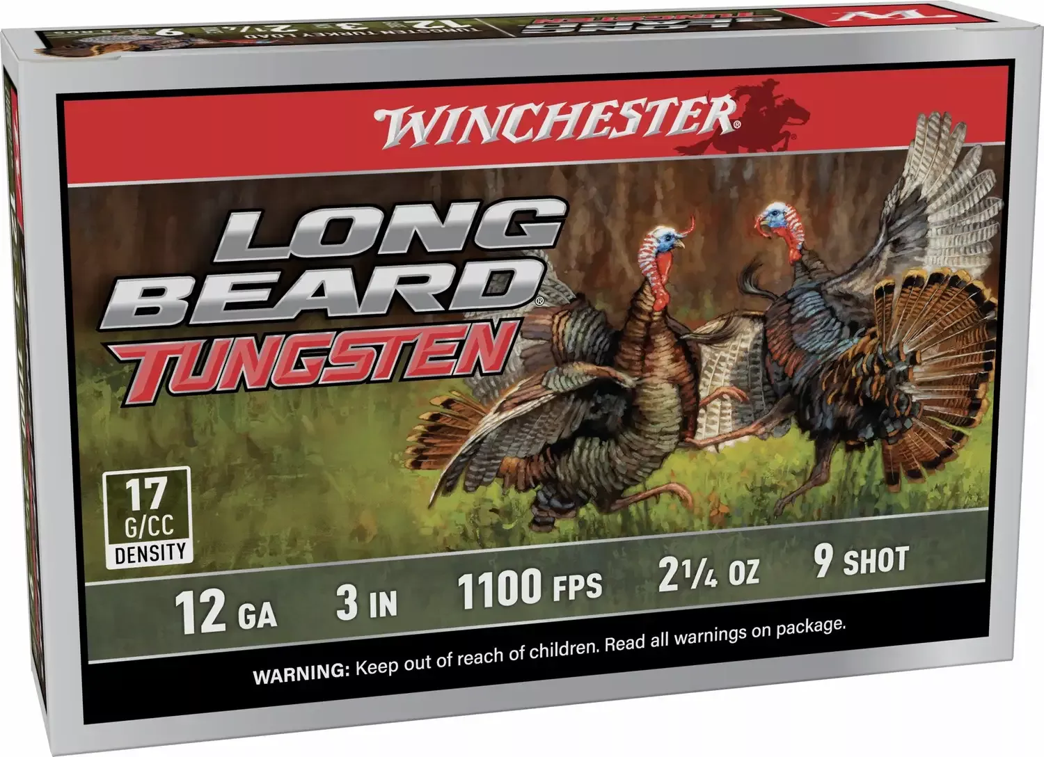 WINCHESTER 12 GA 3″#9 LONG BEARD TS17 2-1/4 OZ 5RD/BX 10BX/CS