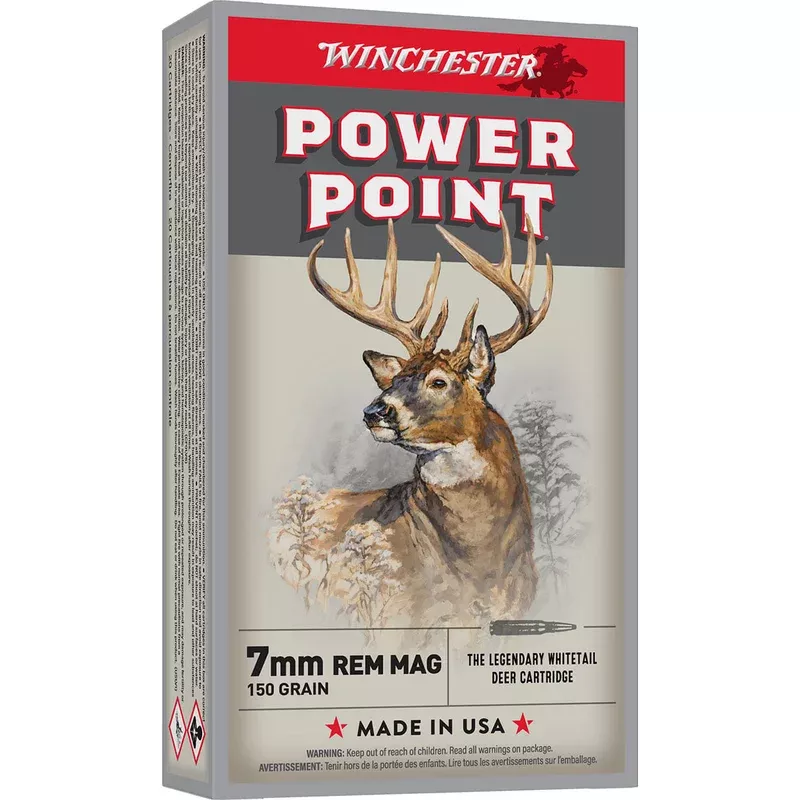 WINCHESTER – 7mm Remington Magnum 150gr Power-Point 20/Box Quantity Discount PriceAdd To Favorite