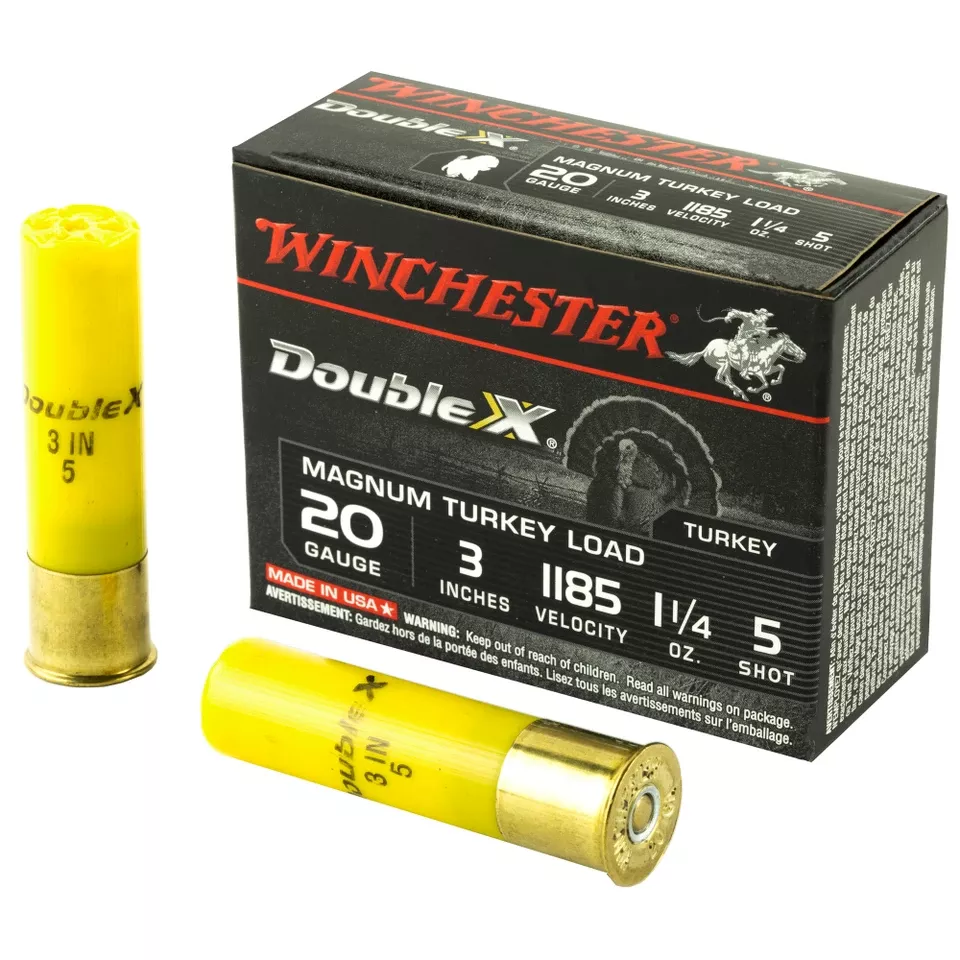 Winchester Double X Magnum Turkey 20 Gauge 3" #5 Shot 10/100