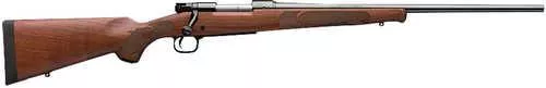 Winchester Repeating Arms Model 70 Featherweight 6.8 Western 3+1 24" Free-Floating Barrel, Forged Steel Receiver w/Integral Recoil Lug, Satin Walnut Feather Checkered Stock w/Schnabel Fore-End, Pachmayr Decelerator Recoil Pad, FALSE Sights