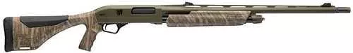 Winchester Repeating Arms SXP Long Beard NWTF 12 Gauge Pump 3" 4- 2.75" Shells 24" OD Green Perma-Cote Vent Rib Barrel, Drilled & Tapped Receiver, Adj Comb & LOP w/Pistol Grip Mossy Oak Bottomland Synthetic Stock, Long Beard Choke