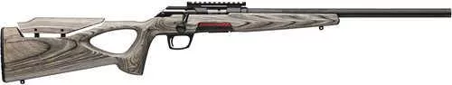 Winchester Repeating Arms Xpert Target 22 LR 10+1 18" Matte Black Threaded Bull Barrel, Matte Black Picatinny Rail Steel Receiver, Brown Adj Comb & LOP Thumbhole Laminate Stock