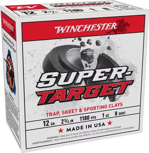 Winchester Target 12GA 2.75" 1oz #8 1180FPS 250rd Case Lot