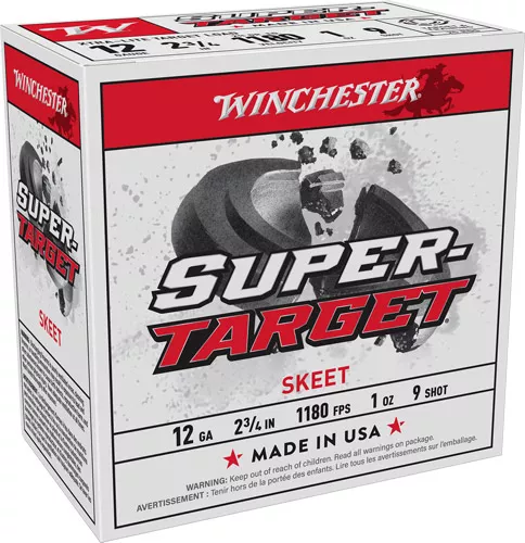 WINCHESTER TARGET 12GA 2.75″ – 1OZ #9 1180FPS 250RD CASE LOT