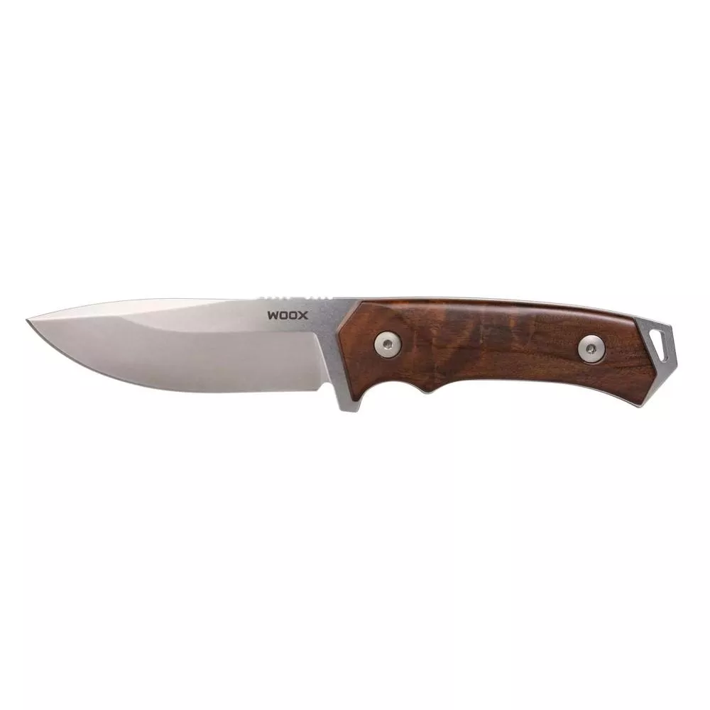 WOOX Rock62 Fixed Knife 4-1/4″ Drop Point Blade Walnut