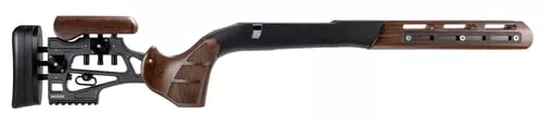 Woox SHCHS00103 Furiosa ChassisWalnut Aluminum Aluminum Chassis w/Adjustable Cheek Fits Remington 700 BDL Short Action 31" OAL Right Hand