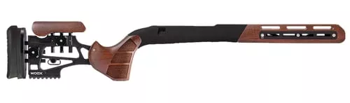 Woox SHCHS01106 Furiosa ChassisWalnut Wood/Aluminum Chassis w/Adjustable Cheek Fits Remington 700 M5 DBM Long Action 31" OAL Ambidextrous