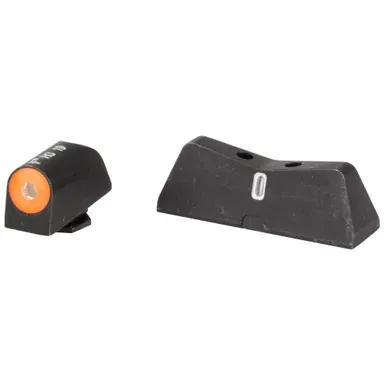XS Sights DXT2 Big Dot Tritium Front | White Stripe Express Rear | Fits Glock 17/19/22/23/24/26/27/31/32/33/34/35/36/38 | Taurus G3c/GX4/New Production G3 | Walther PDP | Green with Yellow Outline | GL-0009S-5Y