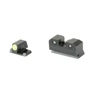 XS Sights R3D 2.0 | Tritium Night Sight | Fits S&W Equalizer | Green Front Outline | Green Tritium Front/Rear | SW-R207P-6G