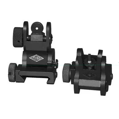 Yankee Hill Machine Co Flip Sight Set | Fits Picatinny Rails | Black | YHM-8027