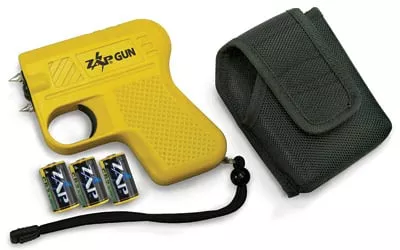 Zap ZAPGUN Zap Gun Stun Gun/Flashlight Range of Close Contact Green Plastic